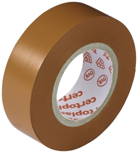 Изолента OBI ПВХ 15 мм коричневая 1000 см