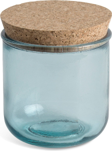 Диспенсер для ватных дисков MOROSHKA NATUREL синий 2 предмета