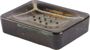 Мыльница MOROSHKA NATUREL коричневая