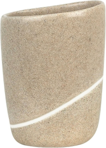 Стакан Spirella Etna Stone песочный 