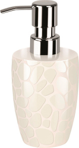 Дозатор для жидкого мыла Spirella Darwin Pebble белый 