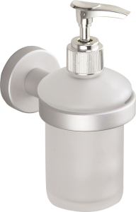 Дозатор для жидкого мыла MSV LUGANO 141574M серебро 2 предмета