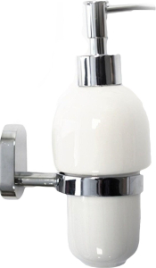 Дозатор для жидкого мыла LOTTI Flora хром