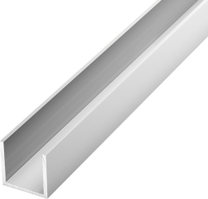 Швеллер ЛУКА серебро 2000x20х1,5 мм