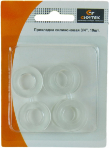 Прокладка уплотнительная для труб Симтек силиконовая 20 мм 3/4" 10 шт