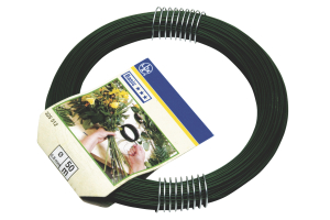 Проволока обвязочная LUX-TOOLS стальная в ПВХ оболочке 0,8 мм моток 50 м 200 г