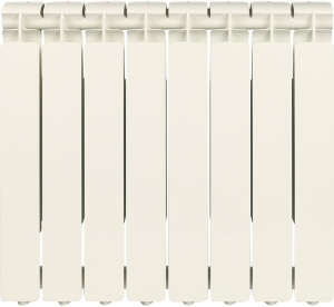 Радиатор секционный алюминиевый STOUT Bravo 500 боковое подключение 8 секций