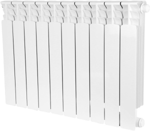 Радиатор биметаллический STOUT Space 500 10 секций нижнее правое подкл. RAL9016