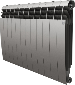 Радиатор биметаллический Royal Thermo BiLiner боковое подключение 12 секций