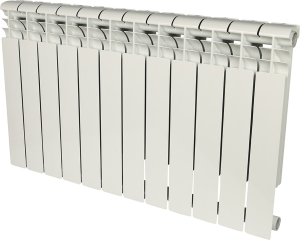 Радиатор секционный алюминиевый ROMMER Profi 500 боковое подключение 12 секций