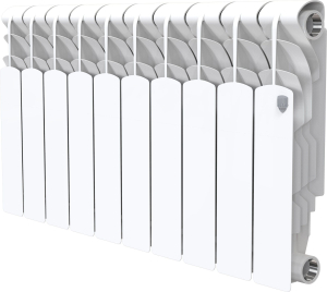 Радиатор биметаллический Royal Thermo Revolution 350 10 секций белый