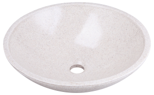 Раковина накладная 42 см песочная