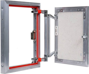 Люк ревизионный 300х400 мм под плитку алюминиевый Практика