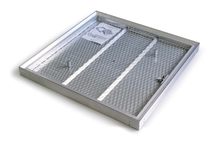 Люк ревизионный 400x400 мм под плитку алюминевый Практика Барьер2