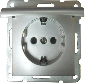 Розетка LK Studio LK60 1 пост серый