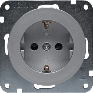 Розетка Malva 1 постовая с заземлением СП