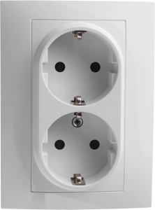 Розетка Oriani 2 постовая с заземлением СП