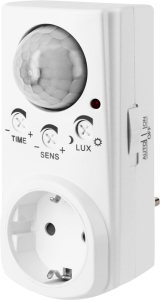 Датчик движения и розетка штепсельная