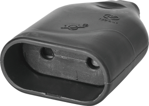 Розетка прямая 2,5 А черная