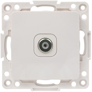 Розетка EKF Стокгольм TV 1-местная 75Ом 5-862МГц белый