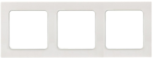 Рамка EKF Стокгольм 3-местная белая