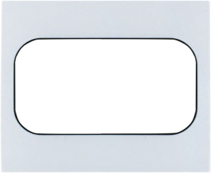 Рамка EKF Стокгольм для розетки 2-местная белая с линией цвета черный