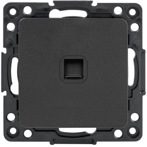 Розетка EKF Стокгольм Phone 1-местная RJ-11 черный