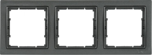 Рамка 3 мест. квадратная IEK BOLERO Q1 РУ-3-БА антрацит