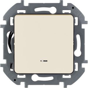 Выключатель Legrand Inspiria 673611 1 клавиша с индикатором слоновая кость