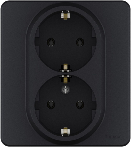 Розетка 2х2К+3 LEGRAND INSPIRIA Антрацит
