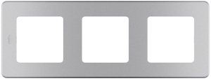 Рамка 3 поста LEGRAND INSPIRIA алюминий