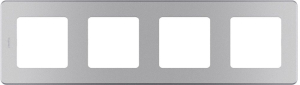 Рамка 4 поста LEGRAND INSPIRIA алюминий