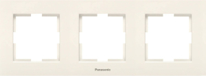 Рамка Panasonic Karre Plus 3 поста бежевый