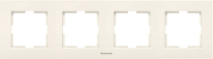 Рамка Panasonic Karre Plus 4 поста бежевый