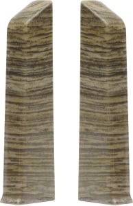 Заглушка напольного плинтуса WINART QUADRO дуб лофт 80 мм 2 шт