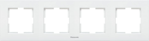 Рамка Panasonic Karre Plus 4 поста белый