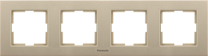 Рамка Panasonic Karre Plus 4 поста бронза