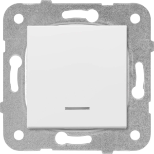 Выключатель Panasonic Karre Plus 1 клавиша с индикацией белый