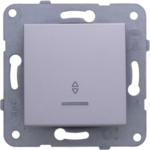 Переключатель Panasonic Karre Plus 1 клавишный с индикацией серый