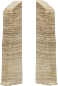 Заглушка напольного плинтуса WINART QUADRO дуб летний 80 мм 2 шт