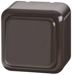 Выключатель 391050 1 клавиша коричневый