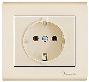 Розетка Makel Manolya 41001028 кремовая