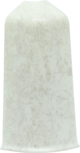 Наружный угол напольного плинтуса WINART QUADRO кварц белый 80 мм 2 шт