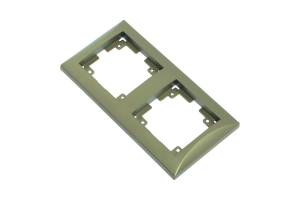 Рамка OBI Ariadne 2 поста коричневый металлик