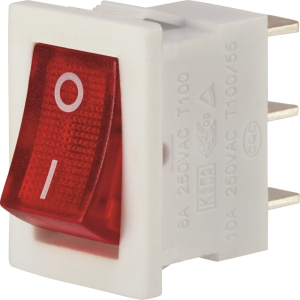 Выключатель клавишный OBI с индикацией белый