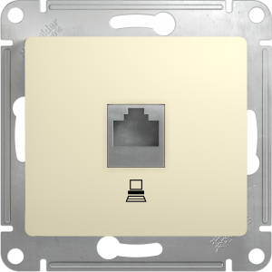 Розетка Schneider Electric GLOSSA RJ45 бежевый