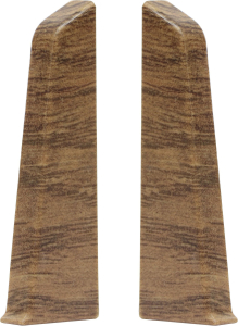 Заглушка напольного плинтуса WINART TERA антрацит 72 мм 2 шт