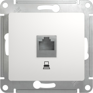 Розетка Schneider Electric GLOSSA RJ45 белый