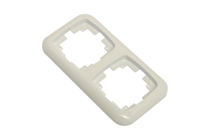 Рамка OBI Medea 2 поста белая