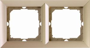 Рамка OBI Julietta 2 поста бежевая